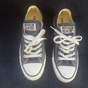 CONVERSE All Star Chuck Taylor Low Black Navy blue Shoes Women's Size 7 Sneakers